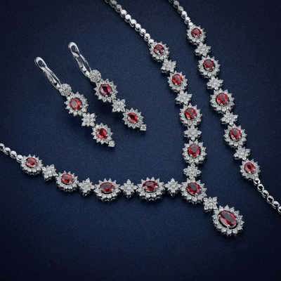 Rose Garden Ruby Jewelry Set